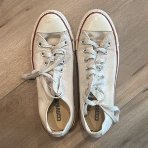 Converse white low top